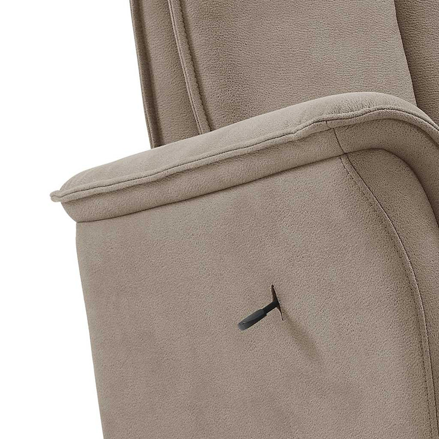 Luciano taupe wooden shell