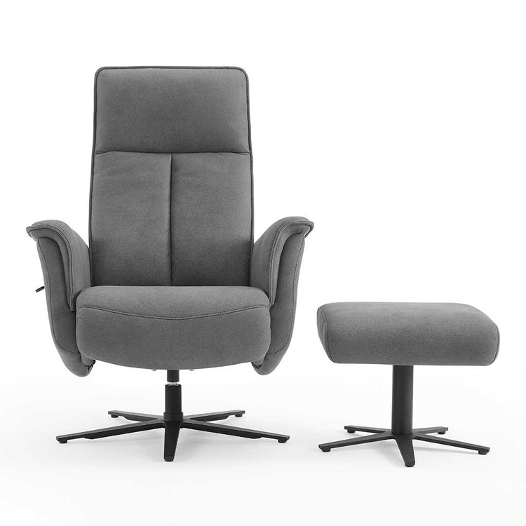 Luciano recliner with footstool