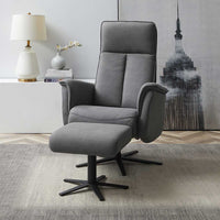 Luciano graphite footstool