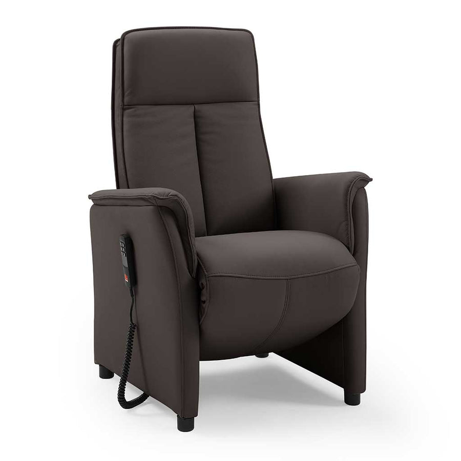 Pandora Classic Medium recliner in B918 dark brown leather