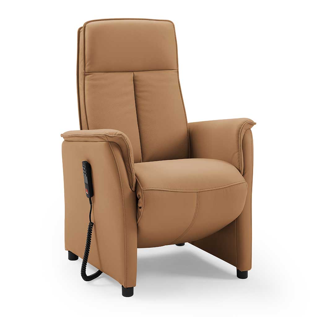 Pandora Classic Medium lift recliner in B947 terra leather