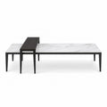 Riga Koffietafel - Zwarte as en witte keramiek - 130 cm