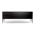 Riga Sideboard - Black Ash Veneer & White Ceramic - 210 cm