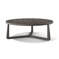 Ebano coffee table tobacco veneer Ø 100 cm