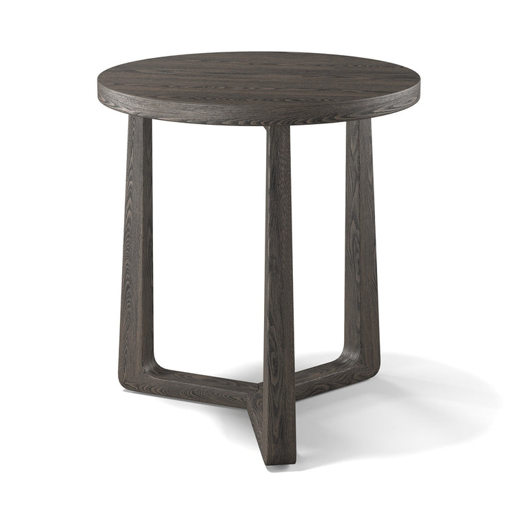Ebano coffee table tobacco veneer Ø 50 cm