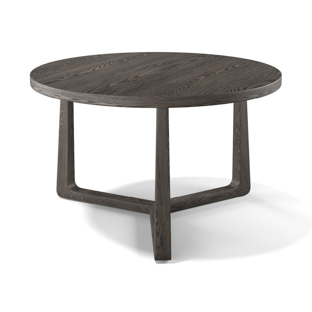 Ebano coffee table tobacco veneer Ø 75 cm