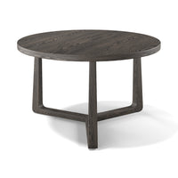 Ebano coffee table tobacco veneer Ø 75 cm