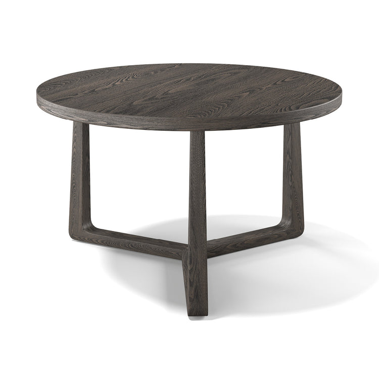 Ebano coffee table tobacco veneer Ø 75 cm