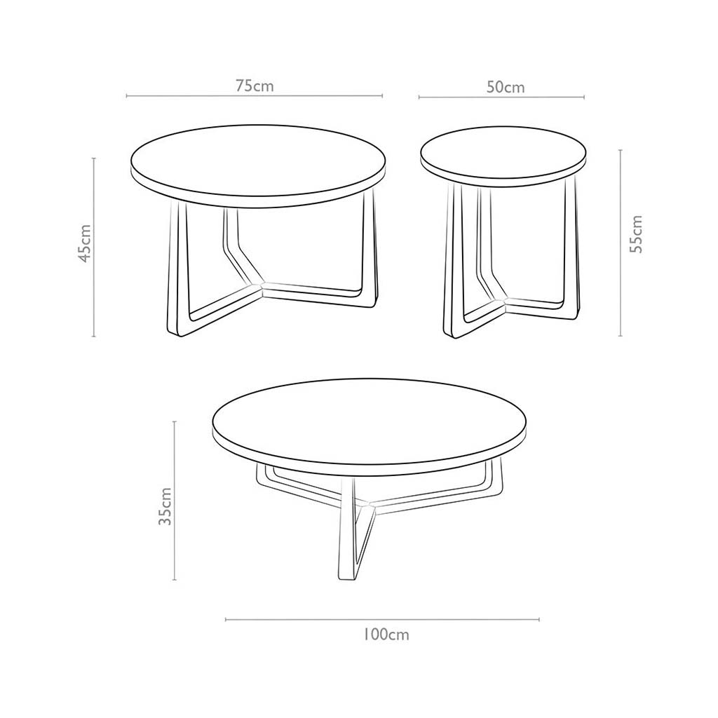 Ebano coffee table technical features