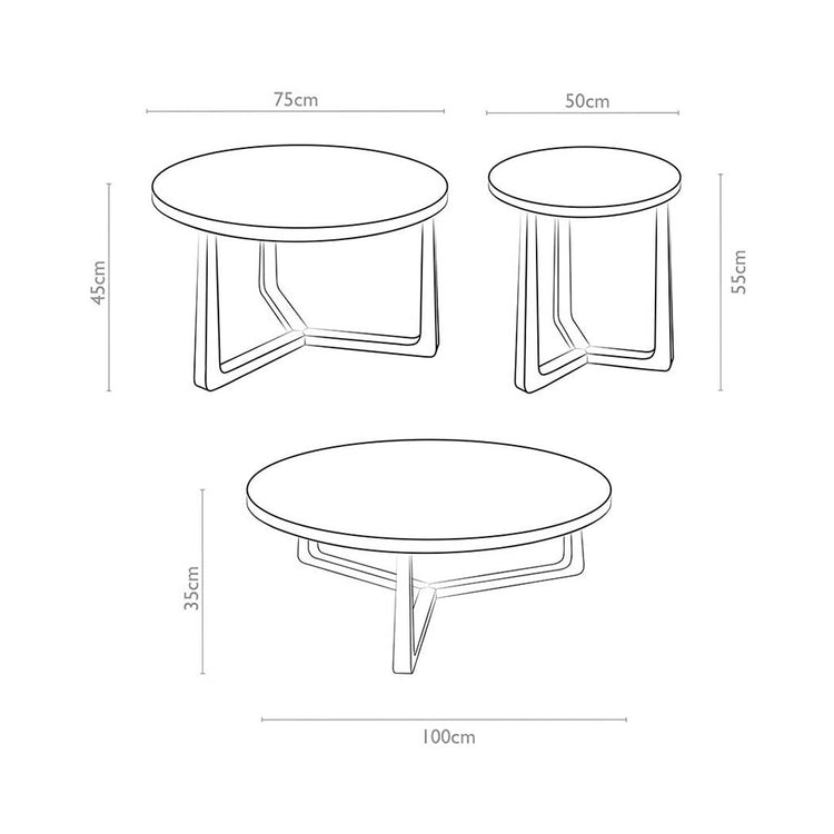 Ebano coffee table technical features