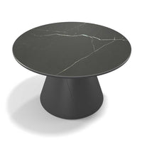 Iwaki coffee table black ceramic Ø 58 cm