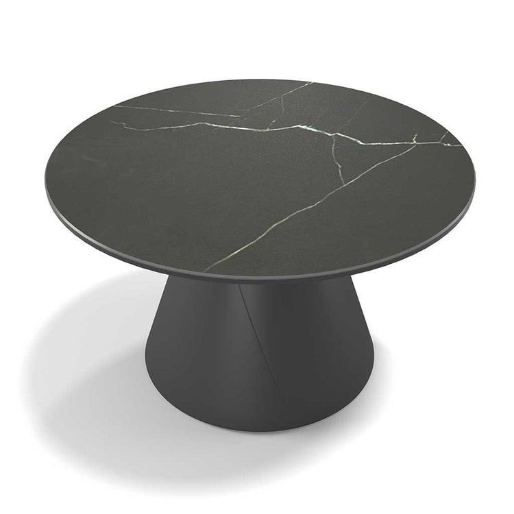 Iwaki coffee table black ceramic Ø 58 cm