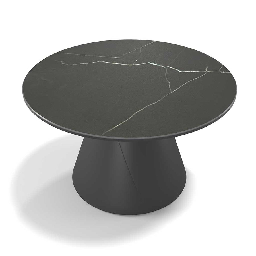 Iwaki coffee table black ceramic Ø 58 cm