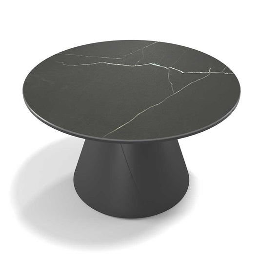Iwaki coffee table black ceramic Ø 58 cm