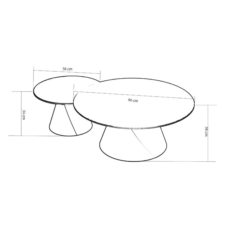 Iwaki coffee table technical features