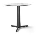 Kisoko Coffee Table - White MXC 205 Ceramic - Black Metal - Ø 58 cm