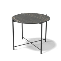 Lava coffee table Noir Désir ceramic Ø 55 cm