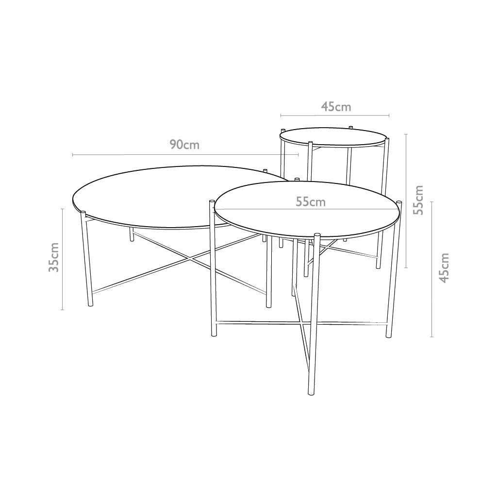 Lava coffee table base detail
