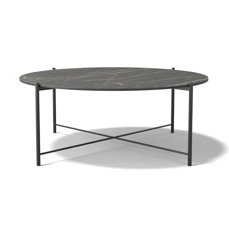 Lava coffee table Noir Désir ceramic