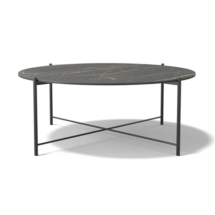 Lava coffee table Noir Désir ceramic