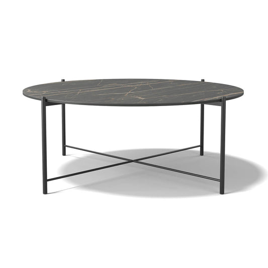 Lava coffee table Noir Désir ceramic
