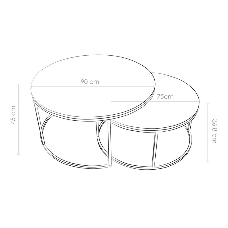 Malta coffee table technical features