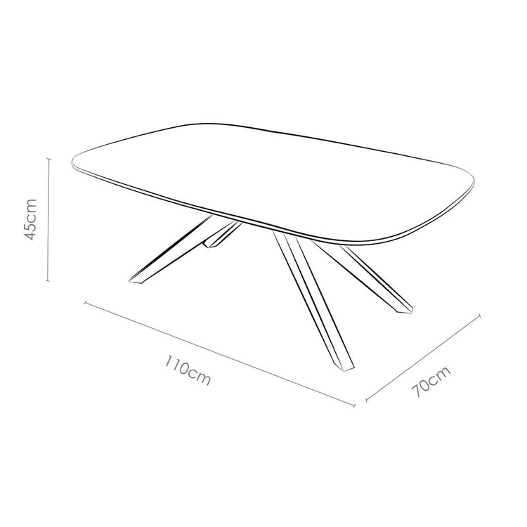 Sapporo coffee table technical features