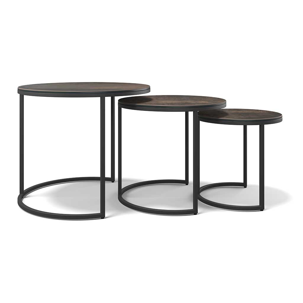 Senjo nesting set brown ceramic