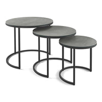 Senjo nesting coffee table set grey MXC 203 ceramic