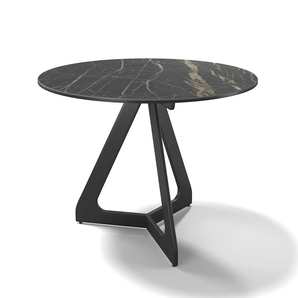 Tsurugi coffee table Noir Désir ceramic Ø 57 cm