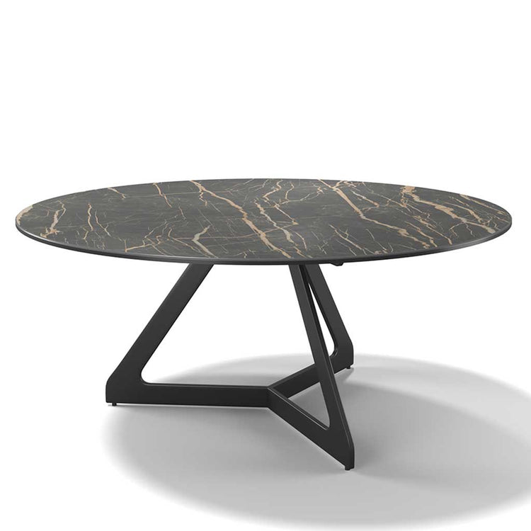 Tsurugi coffee table Noir Désir ceramic Ø 90 cm