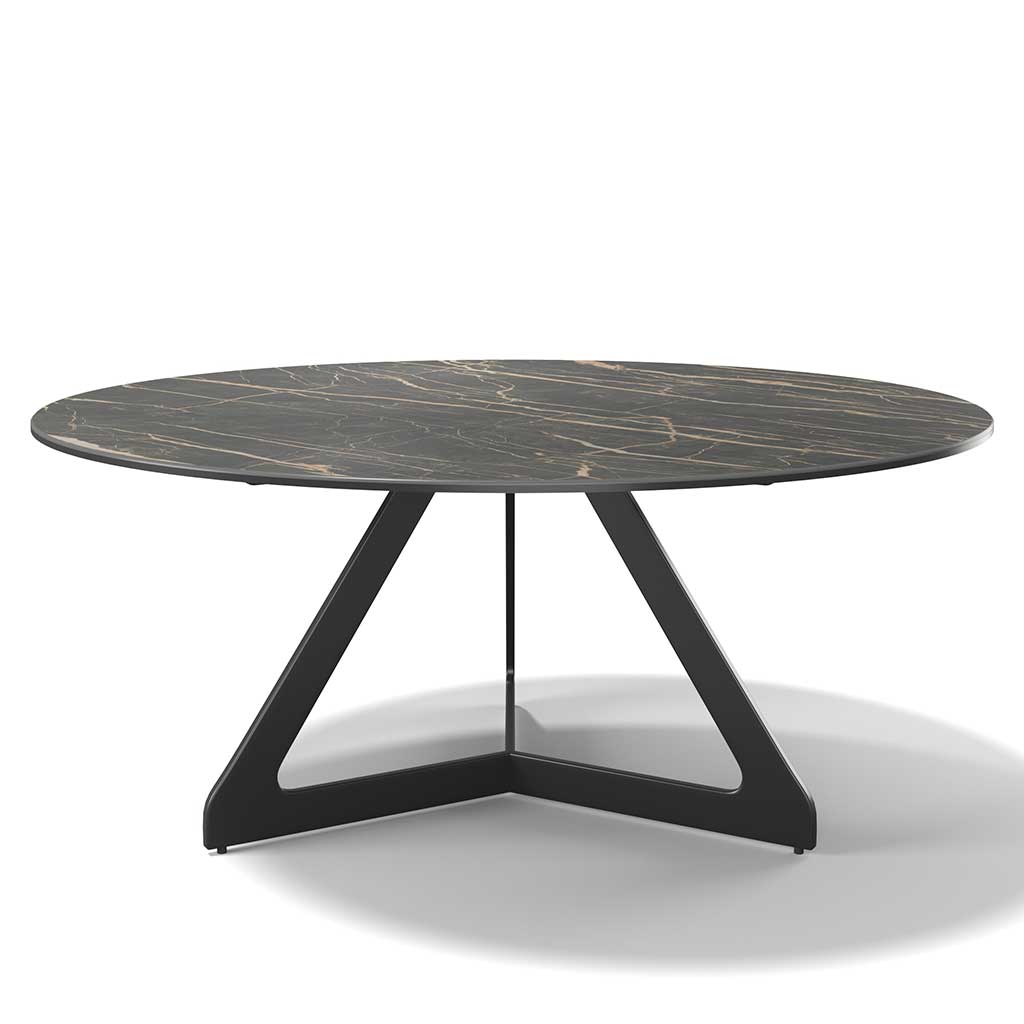 Tsurugi coffee table Noir Désir ceramic