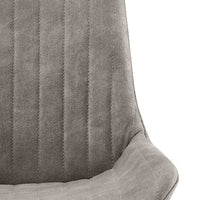Dining Chair Celine - Cognac Budapest Fabric & Black Swivel Base