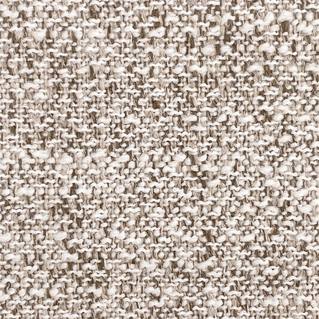 Chaise à manger Flavia - Oasis 91 Tissu Bisque et base pivotante noire - 62 x 69 x 91 cm