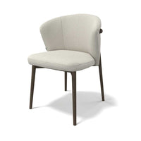 Dining Chair Harmony - Oasis 01 Fabric & Dark Wood Frame - 60 x 58 x 81 cm