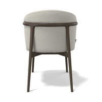 Dining Chair Harmony - Oasis 01 Fabric & Dark Wood Frame - 60 x 58 x 81 cm
