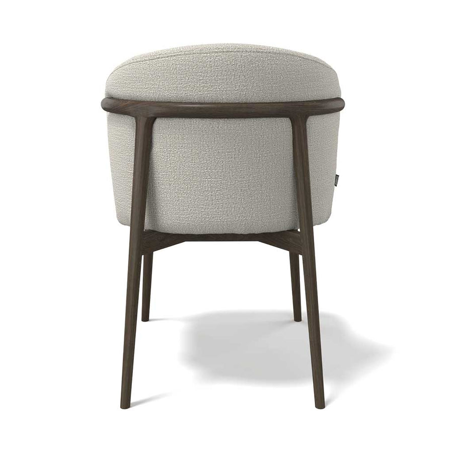 Dining Chair Harmony - Oasis 01 Fabric & Dark Wood Frame - 60 x 58 x 81 cm