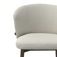 Dining Chair Harmony - Oasis 01 Fabric & Dark Wood Frame - 60 x 58 x 81 cm