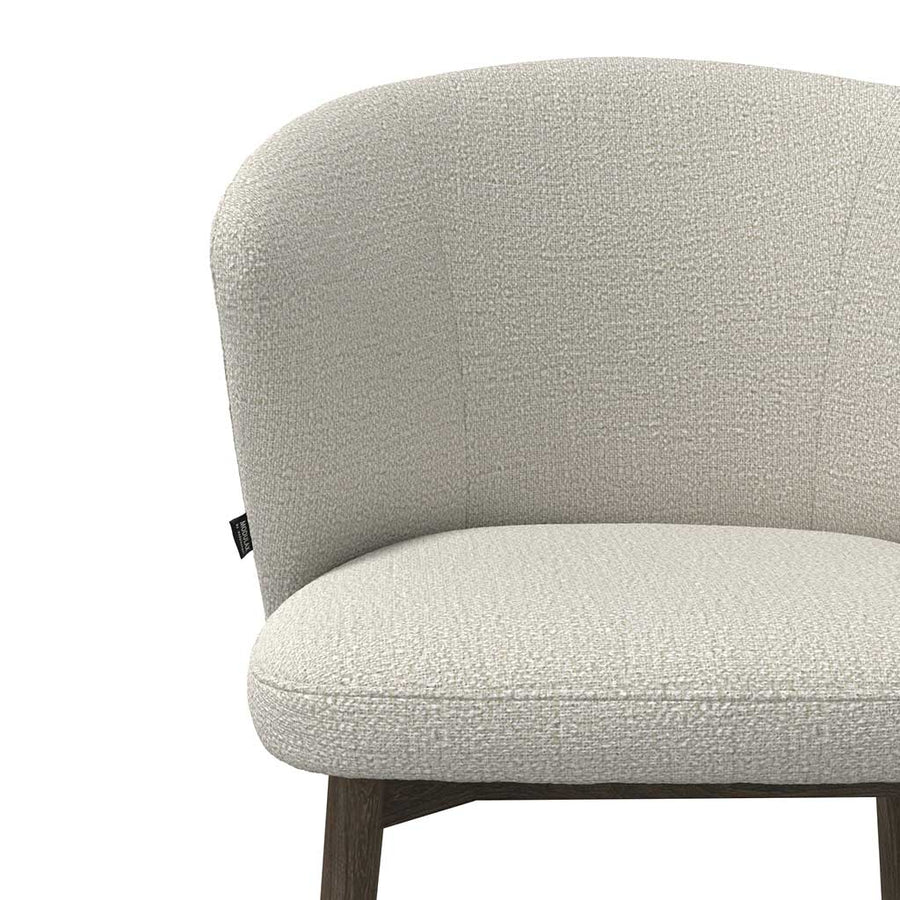 Dining Chair Harmony - Oasis 01 Fabric & Dark Wood Frame - 60 x 58 x 81 cm