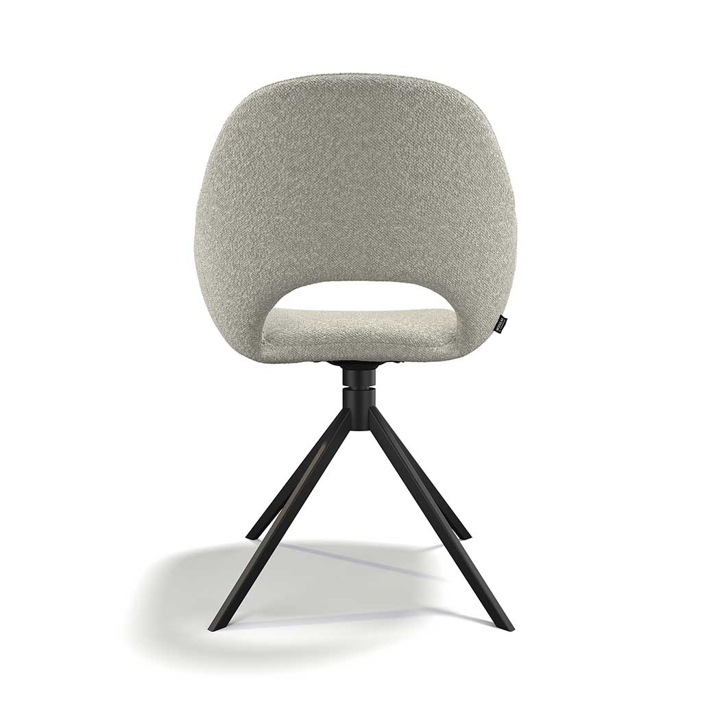 Messina dining chair pearl Ascot fabric detail