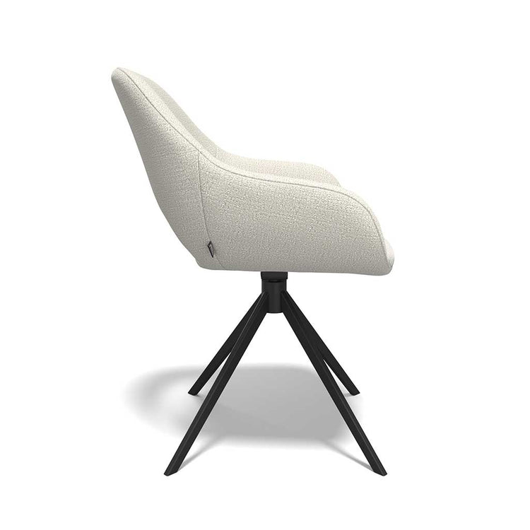 Messina dining chair natural Oasis fabric back view