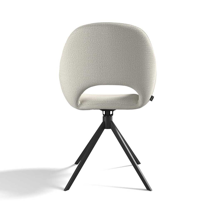 Messina dining chair natural Oasis fabric detail