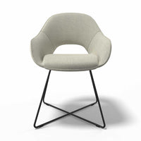 Milan dining chair Friday 111 fabric side view