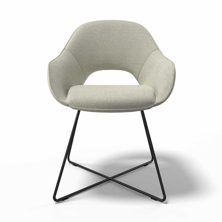 Milan dining chair Friday 111 fabric side view