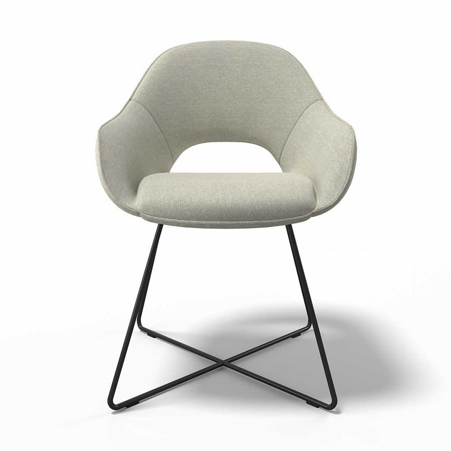 Milan dining chair Friday 111 fabric side view