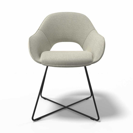 Milan dining chair Friday 111 fabric side view