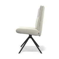 Monroe De Luxe dining chair linen Sneak fabric detail