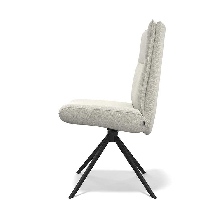 Monroe De Luxe dining chair linen Sneak fabric detail