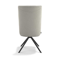 Monroe De Luxe dining chair linen Sneak fabric angle view