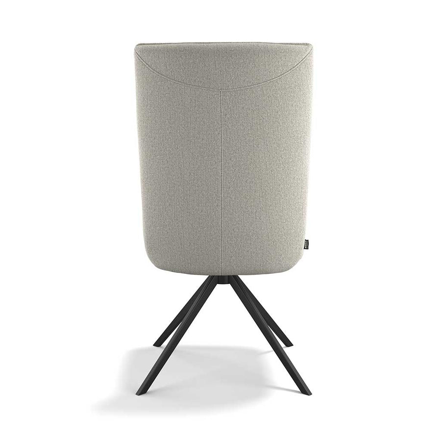 Monroe De Luxe dining chair linen Sneak fabric angle view